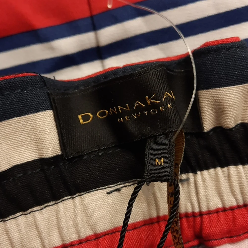 NWT, Donna Karan Marine Batik Stripe Skirt
